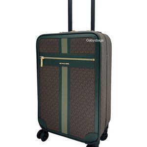 Michael Kors Logo Travel Trolley Suitcase Carry On Bag $898